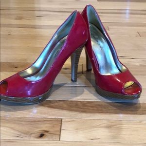 Firecracker red high heels